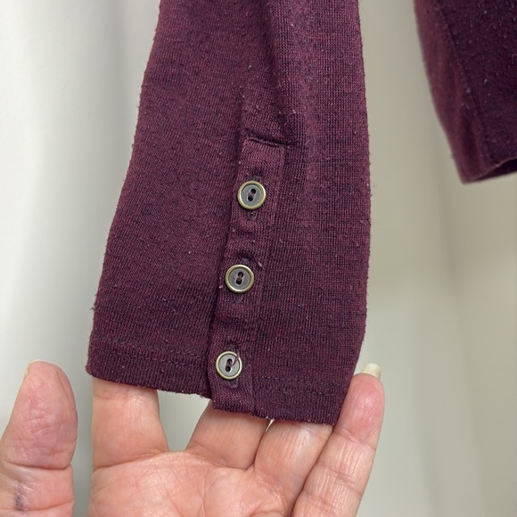 Ann Taylor Loft Burgundy L/S Cowl Neck Pullover. Small - Picture 3 of 10